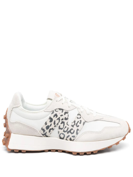 New Balance 327 leopard-print lace-up sneakers