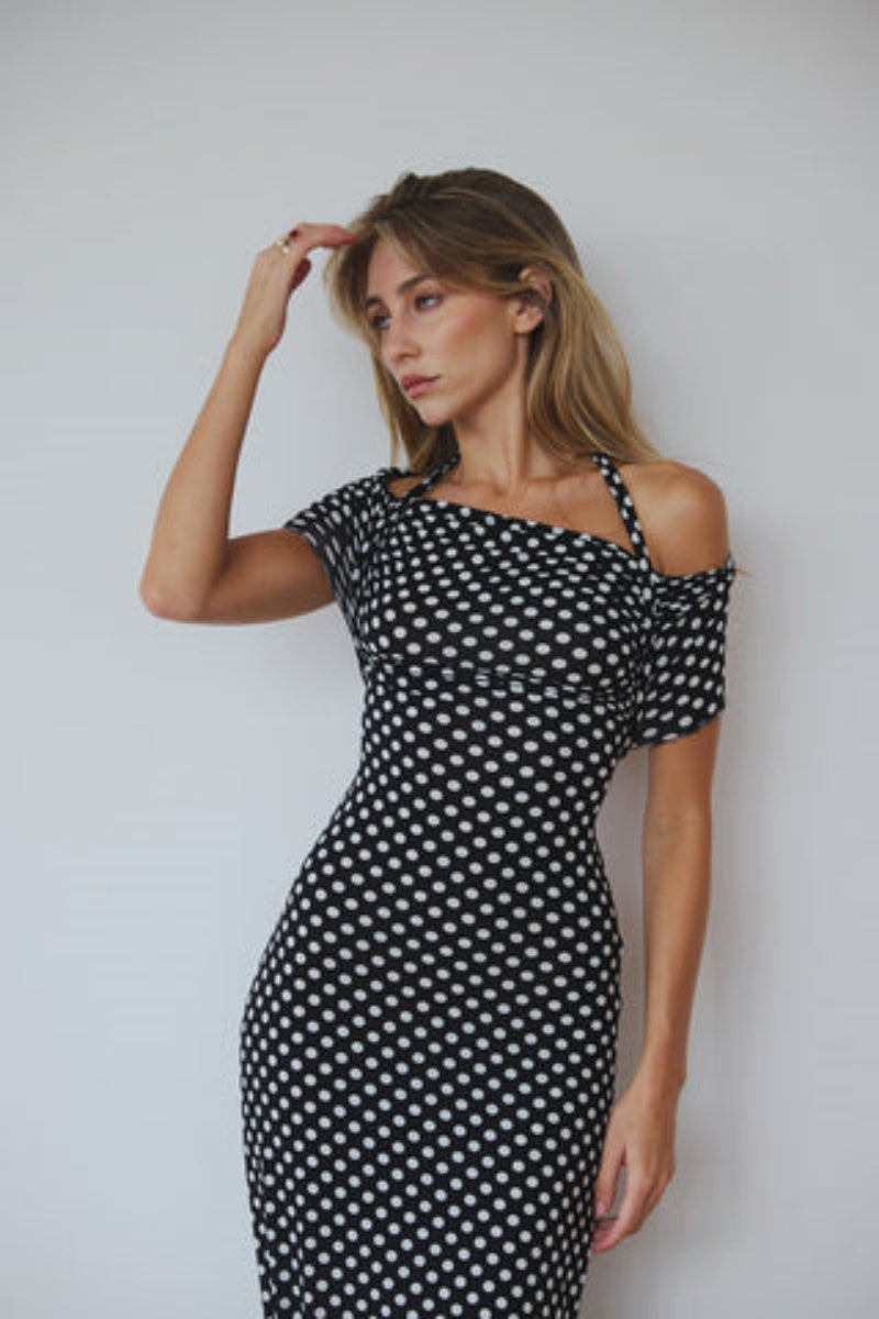 Polka Dot Maxi Dress