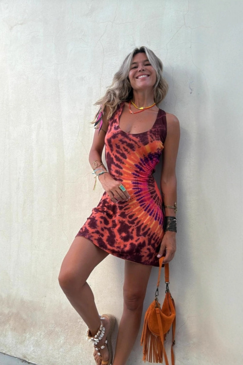 High-Waist Camisole Mini Dress