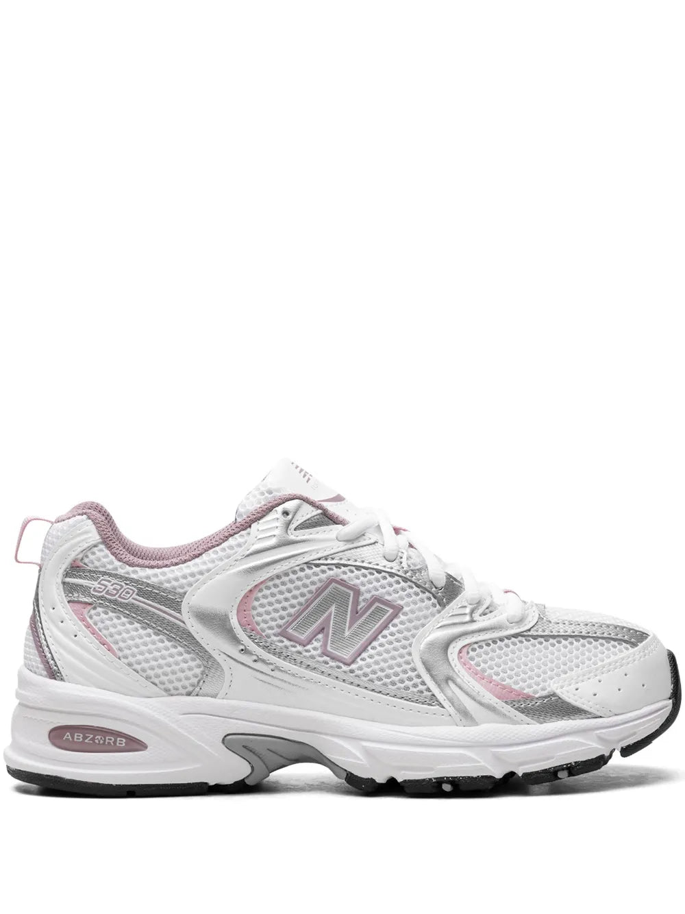 New Balance 530 "White/Silver Metalic/Ice Wine/Mid Century Pin" sneakers