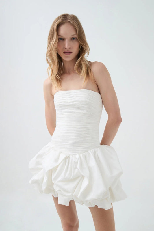 Violette Bubble Hem Mini Dress