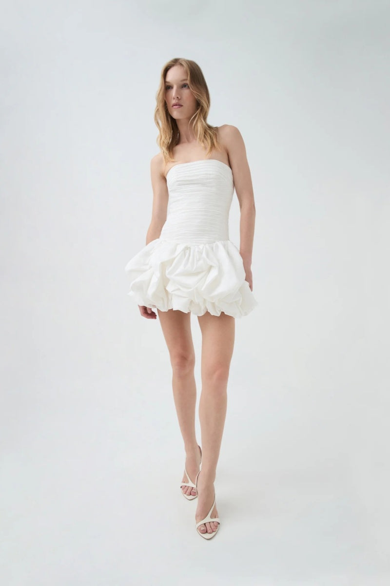 Violette Bubble Hem Mini Dress