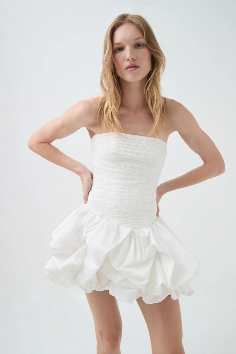 Violette Bubble Hem Mini Dress