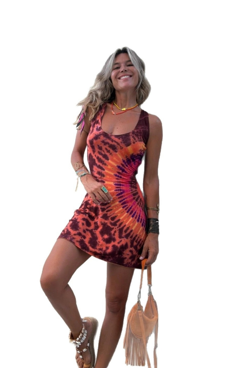 High-Waist Camisole Mini Dress