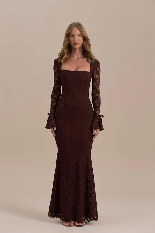 Juliette Lace Mermaid Maxi Dress