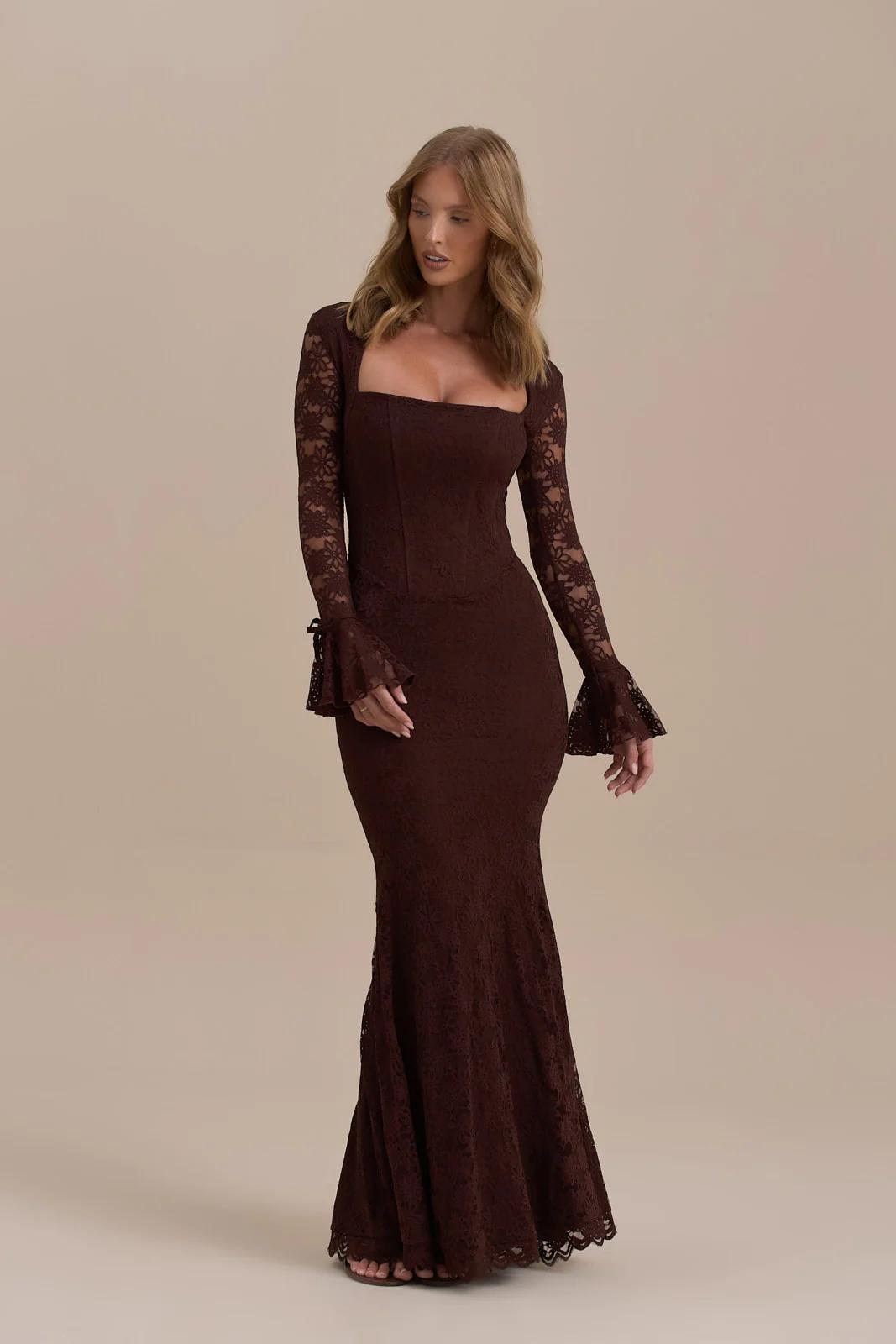 Juliette Lace Mermaid Maxi Dress