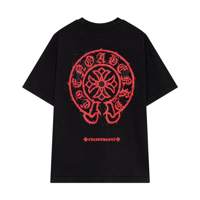 Chrome Hearts Horsebit Print Bead-DyedT shirt 2024