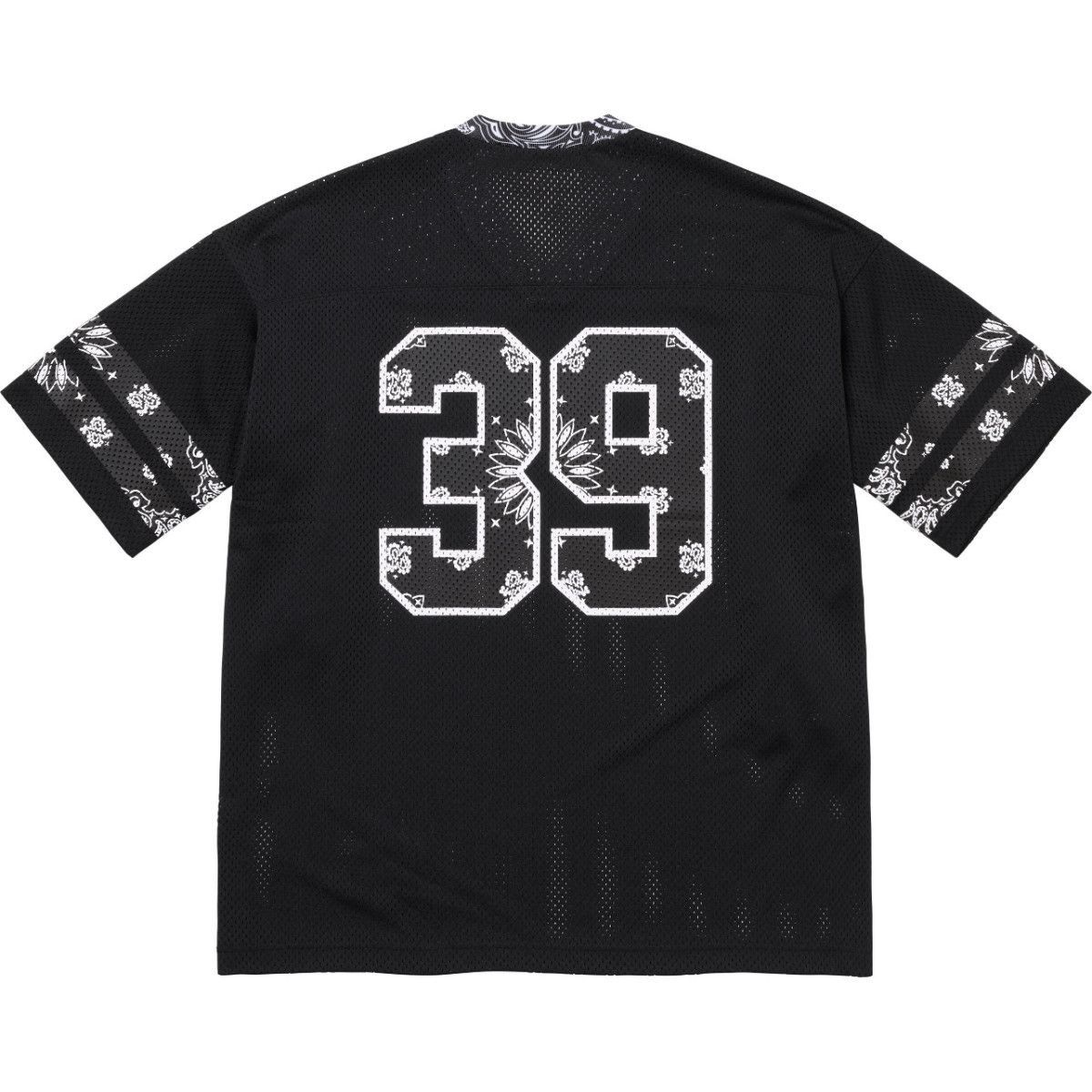 1：1 black white mesh jersey tshirt