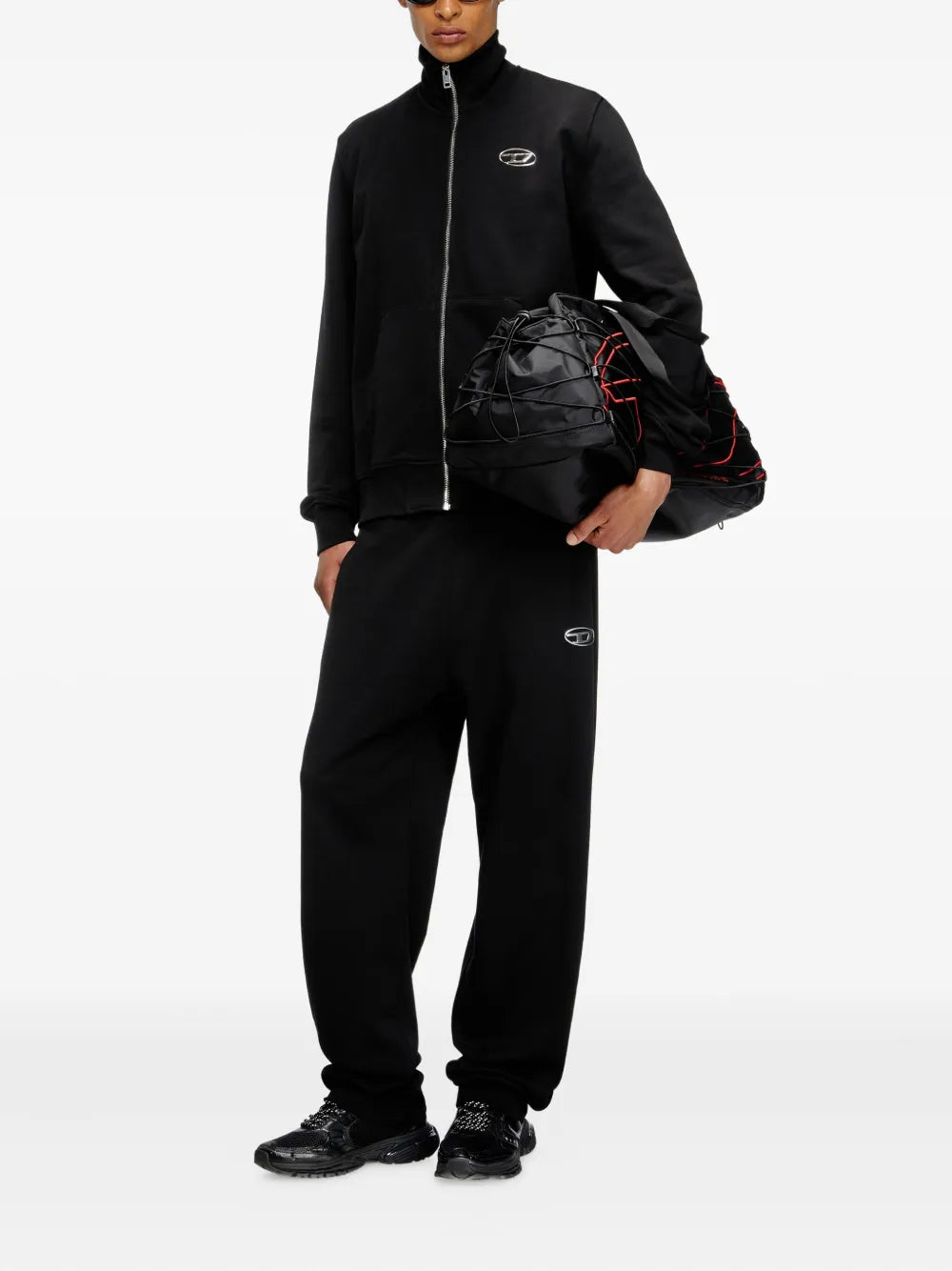 Diesel tech-d drawstring-detail duffle bag
