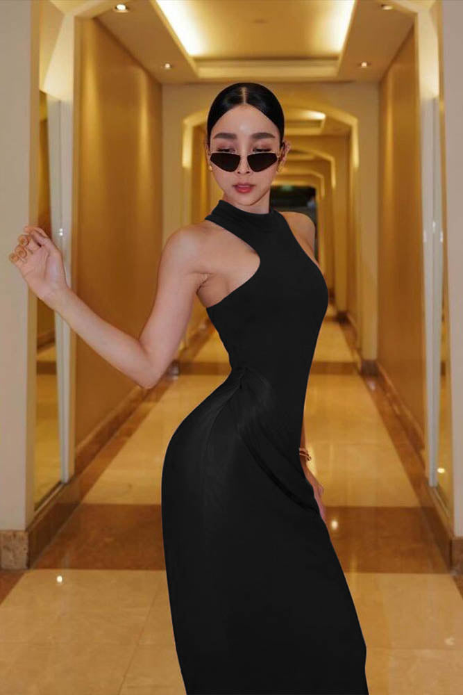 Panelled Cutout Bodycon Dress