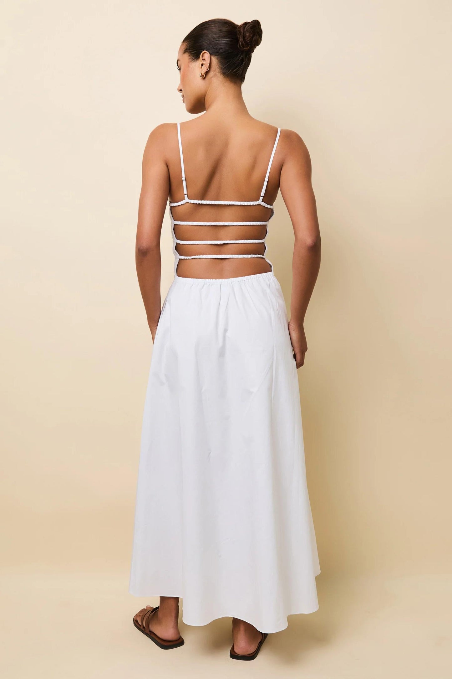 Delta Midi Dress Optic White