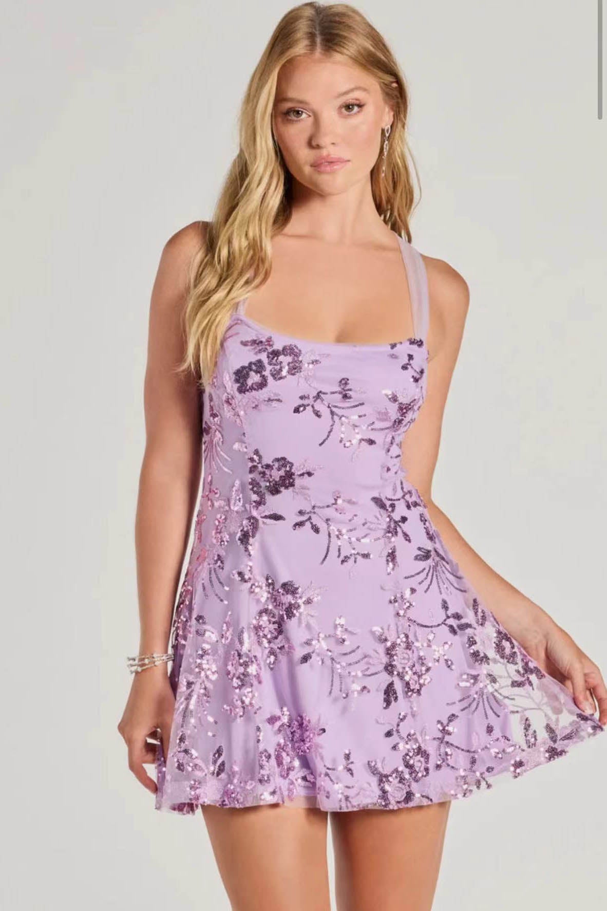 Glam Night Sequin Slip Mini Dress