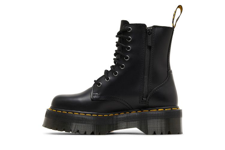 Dr. Martens Jadon Platform Boots Black Smooth Leather
