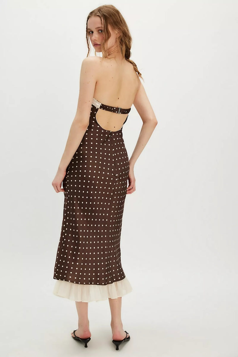 Daisy Mae Strapless Midi Dress