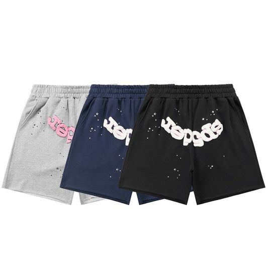 Classic puff logo cotton short