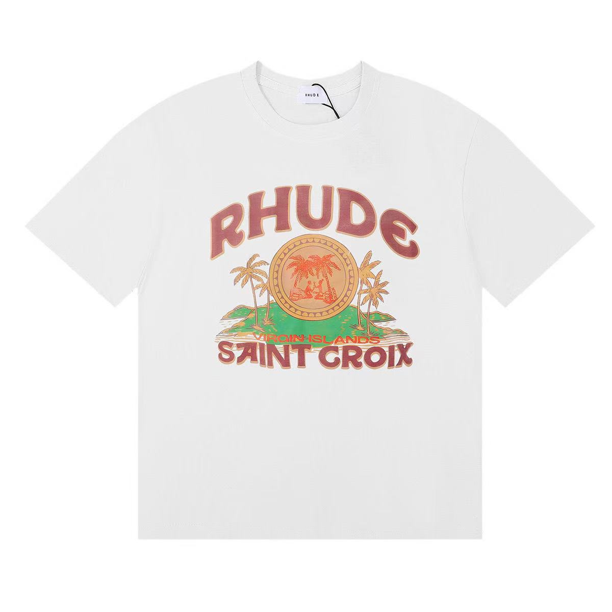 new arrival coconut tree cotton tee