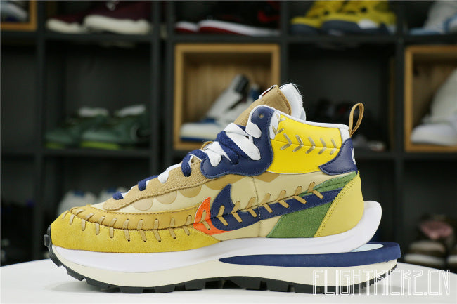 Nike Vaporwaffle sacai Jean Paul Gaultier Sesame Blue