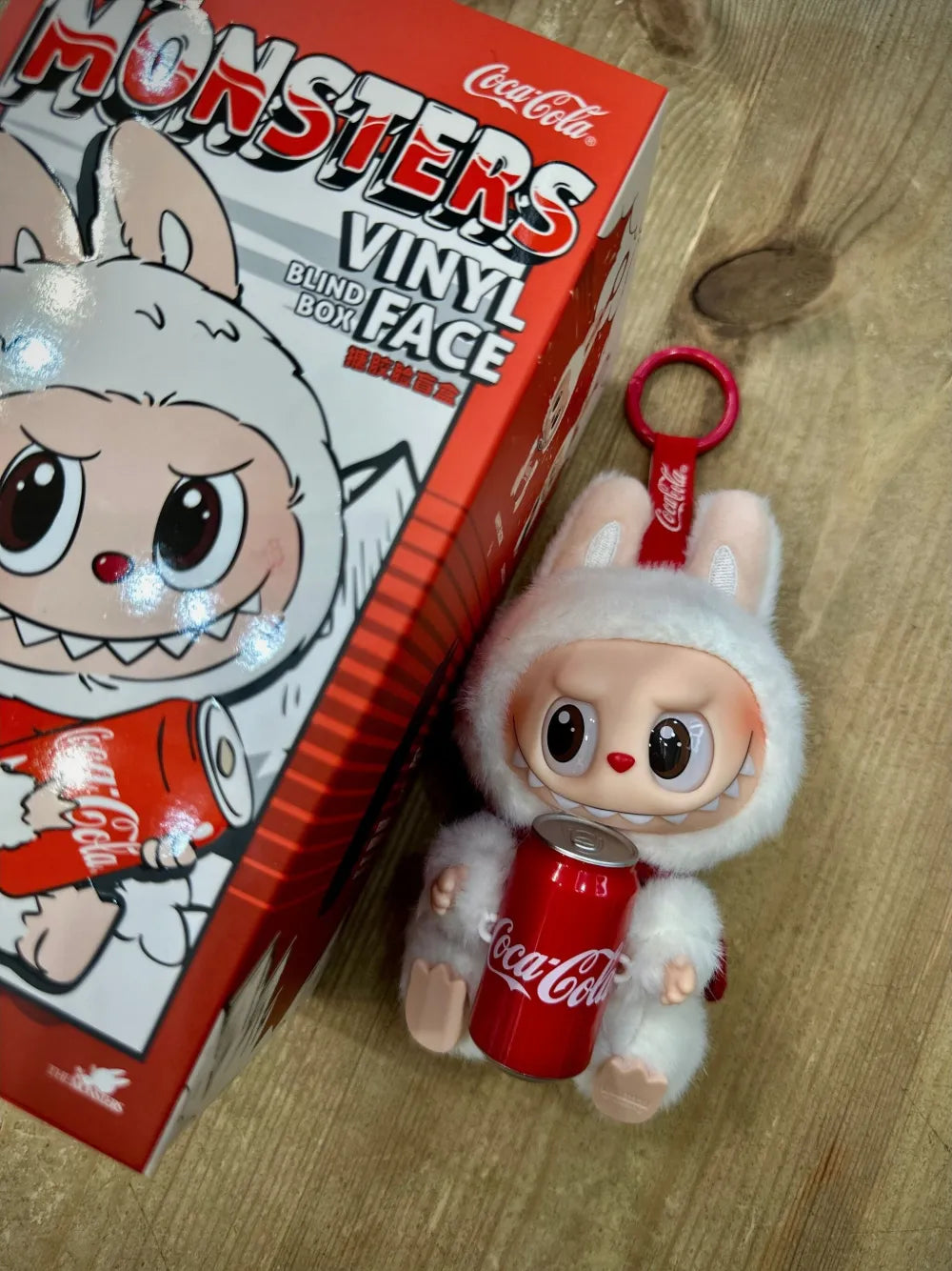 Labubu The Monsters Coca Cola Series Vinyl Face keyring