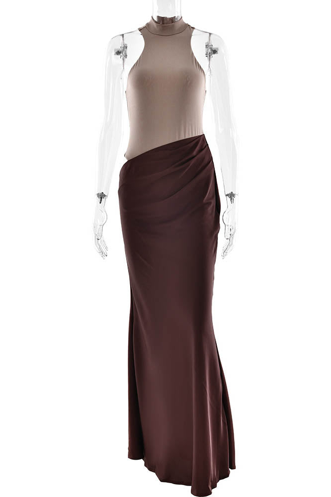 Panelled Cutout Bodycon Dress