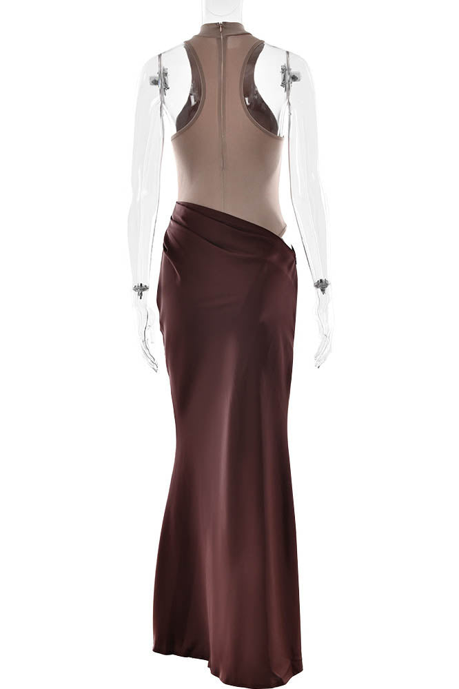 Panelled Cutout Bodycon Dress