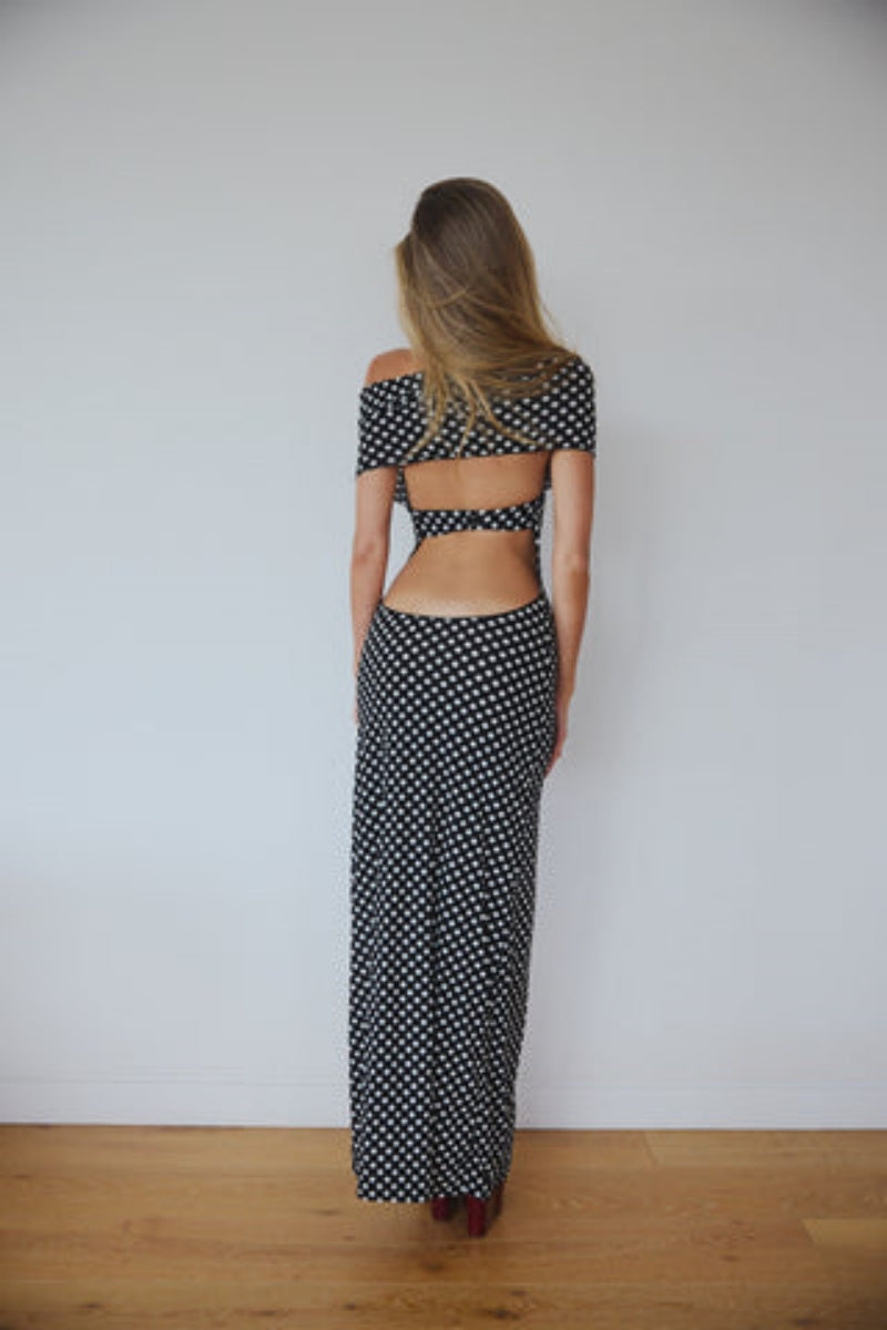 Polka Dot Maxi Dress