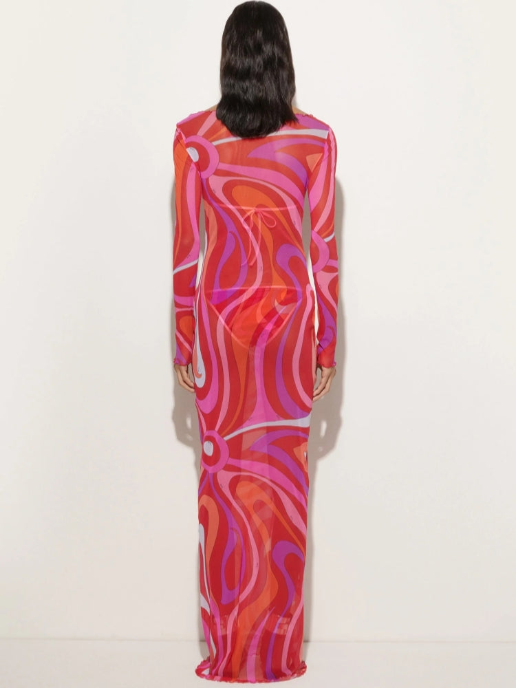 Marm Chiffon Maxi Dress