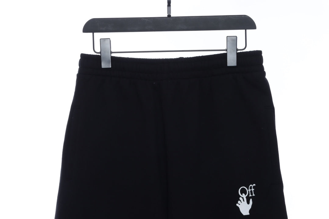 OW purplish red twill shorts