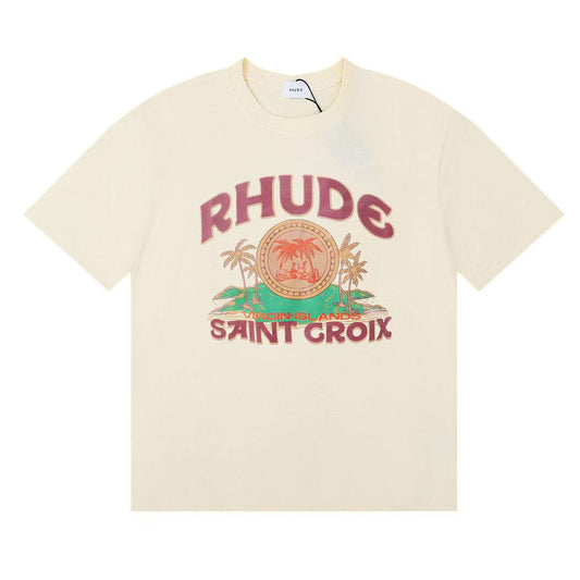 new arrival coconut tree cotton tee