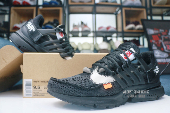 2018 Off White X Nike Presto Triple Black