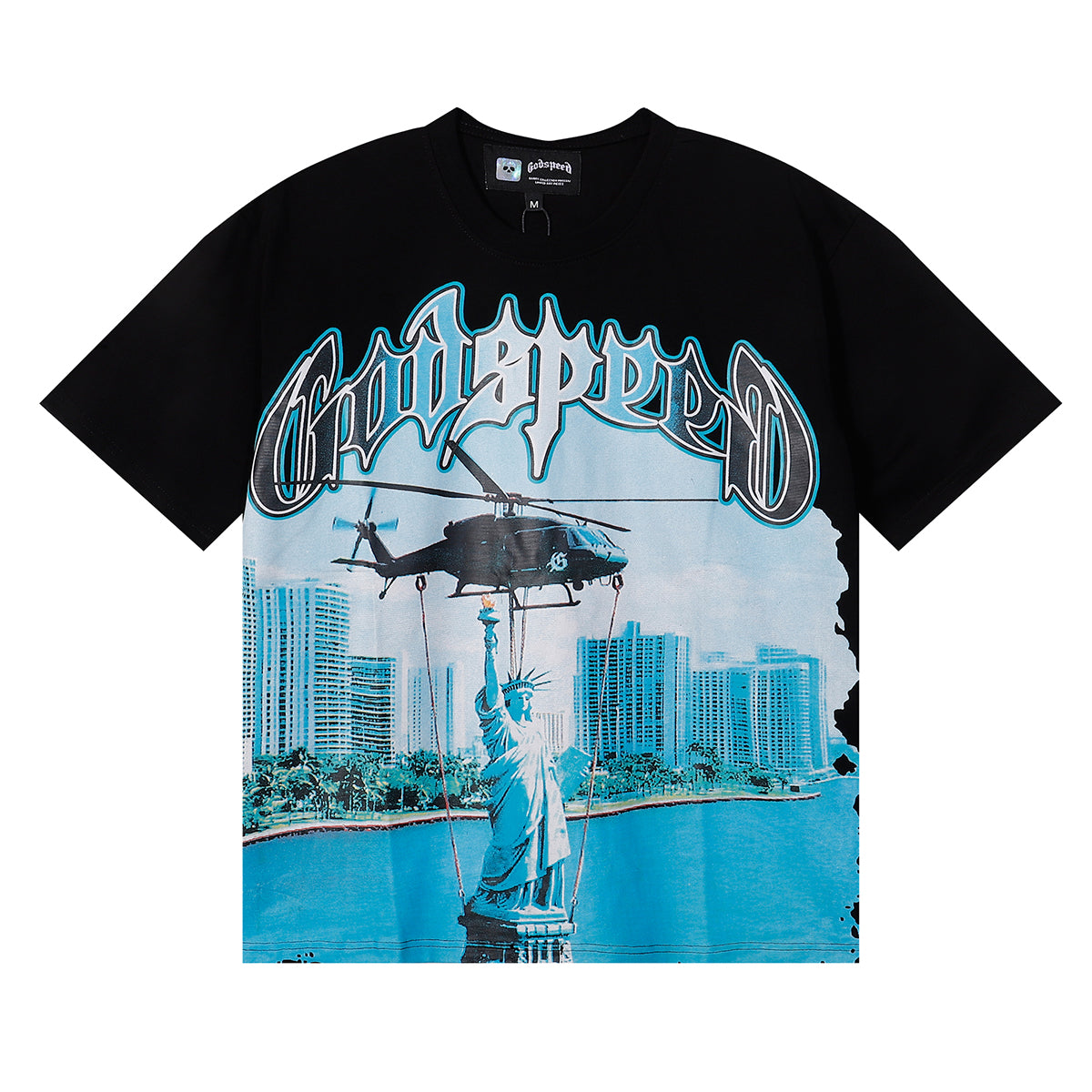 New arrival Helicopter Liberty Bell Print tee