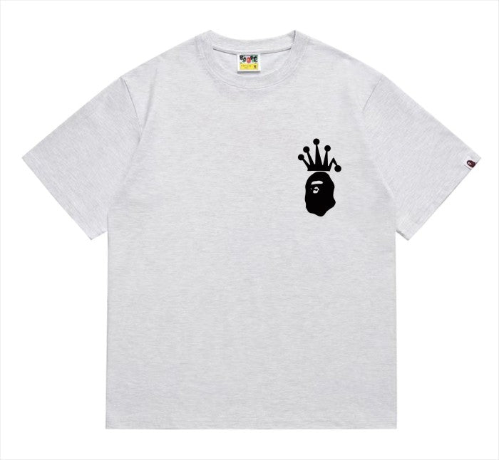 BAPE×Stuss! Black Color logo lettering Tee