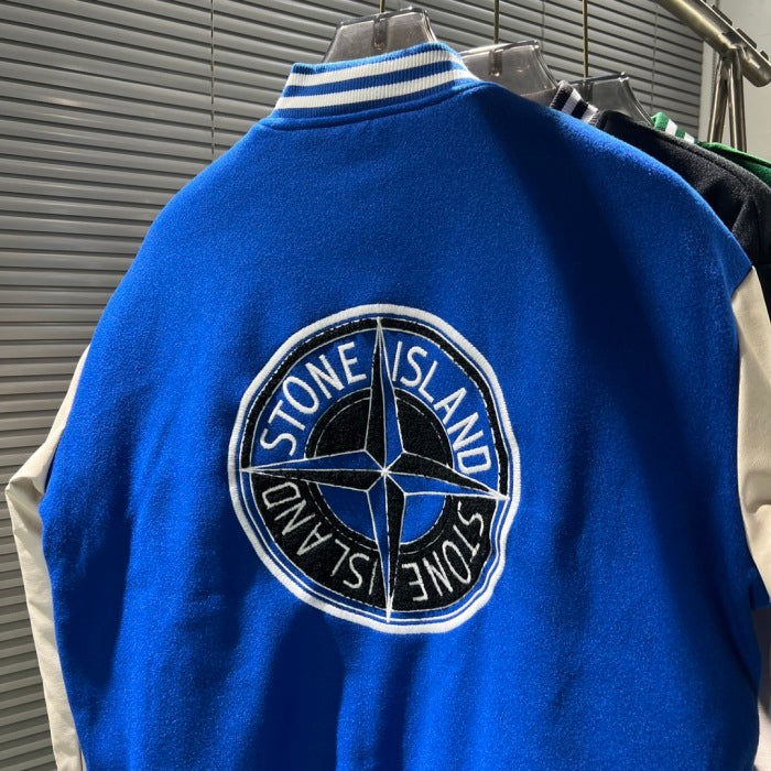 Stone 1Sland stone island splicing baseball tweed jacket