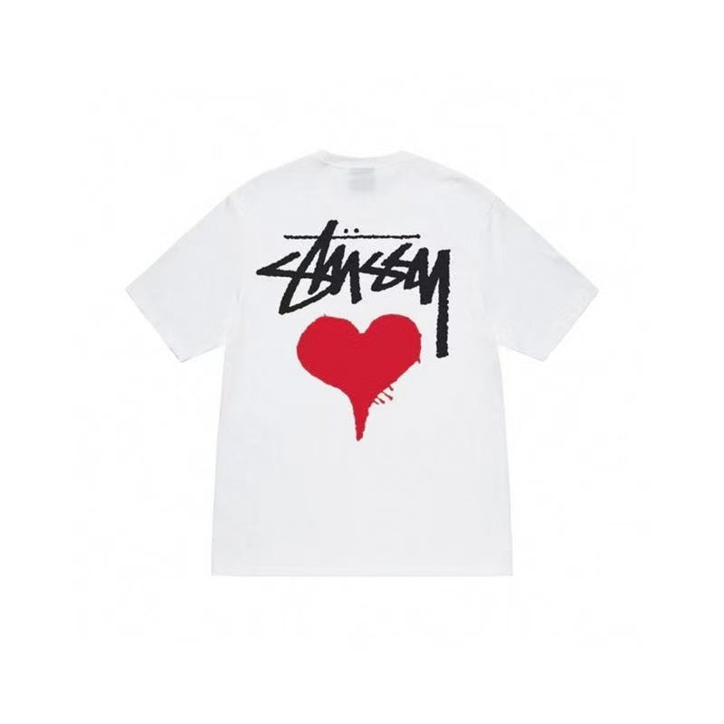 New arrival Love-themed print cotton tee