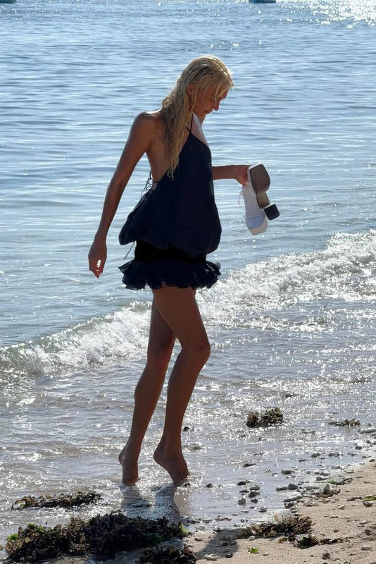 Coastal Kiss Halter Backless Mini Dress