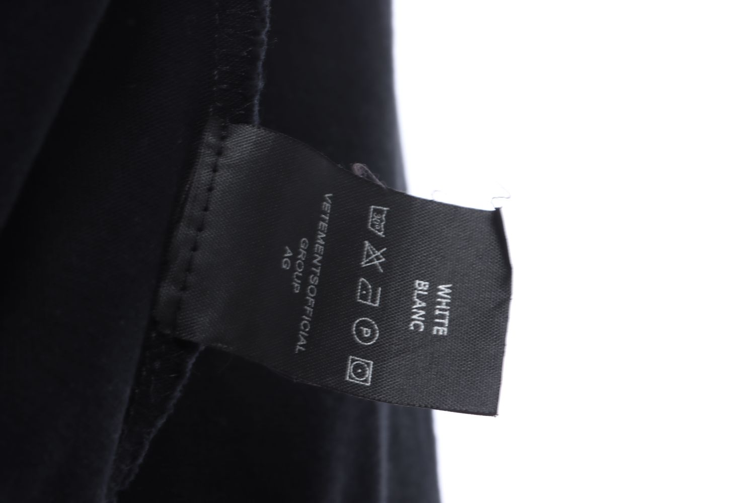 Vetements 23SS Washed Letter Embroidered Short Sleeve T-Shirt