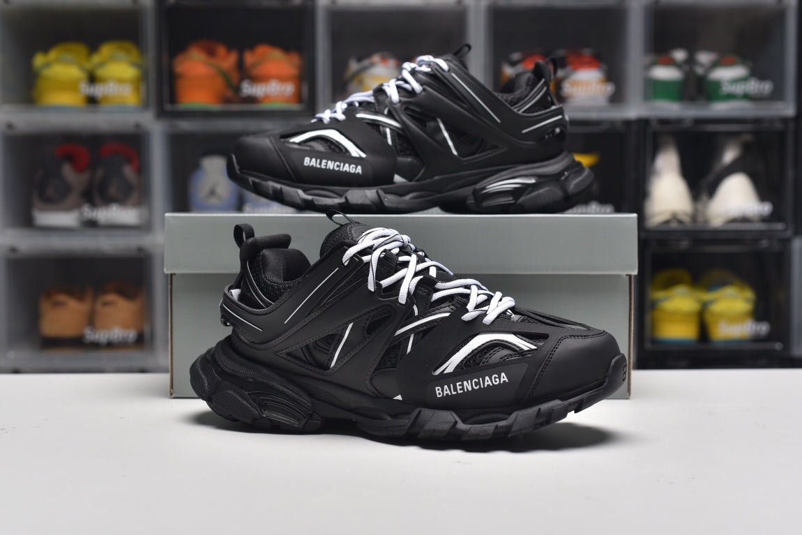 Balenciag* Track Sneaker 'Black White'