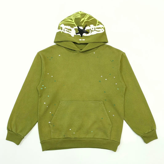 1:1 version new green mesh green hoodie