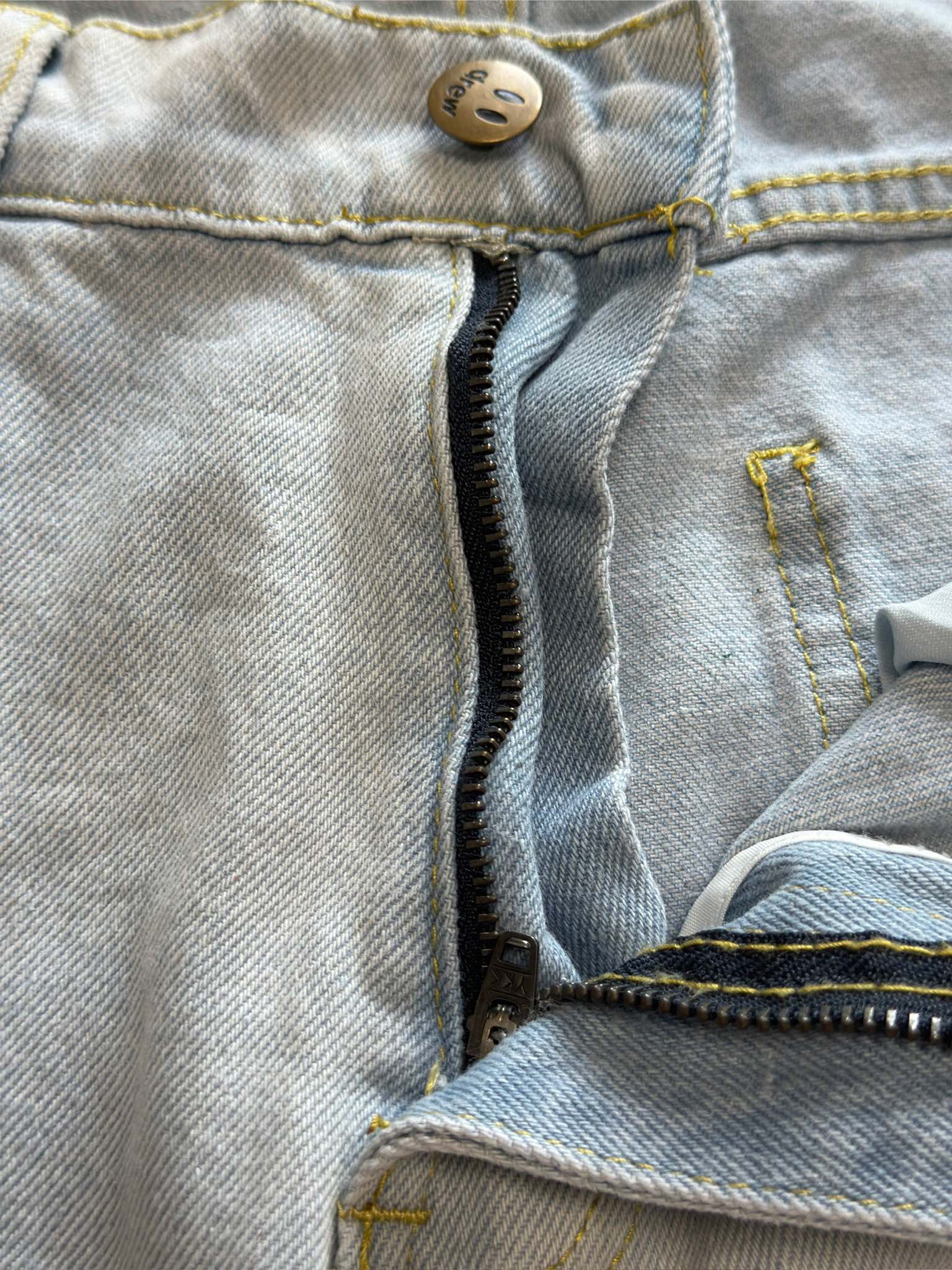 Drew House Teddy Bear Smiling Face Jeans