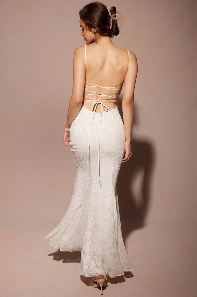 Tied Allure – Backless Slim Dress