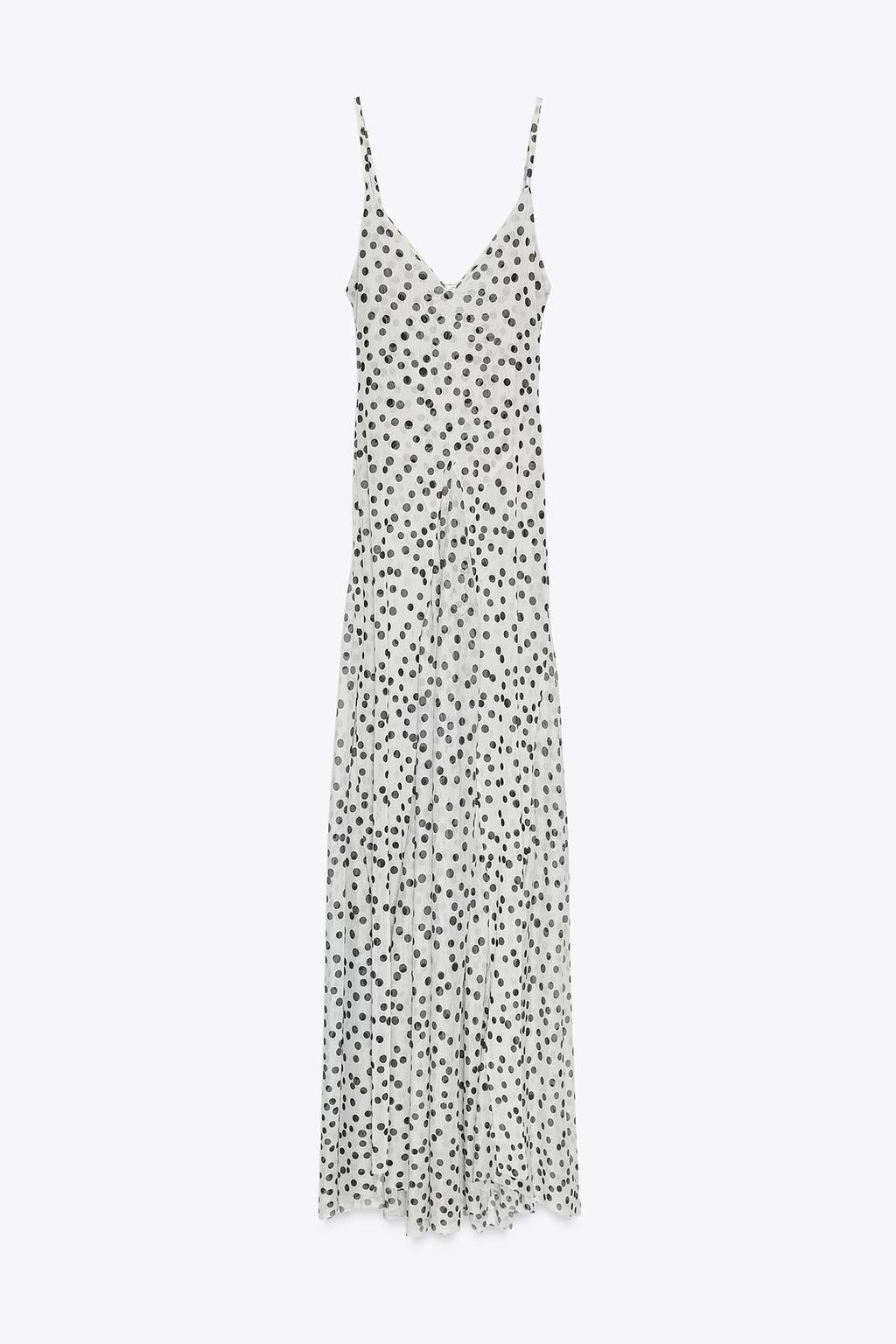 Glenn V-Neck Polka Dot Maxi Dress