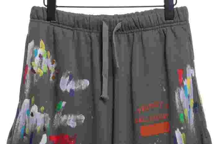 GALLERY DEP hand-painted graffiti splash ink curly edge destruction shorts