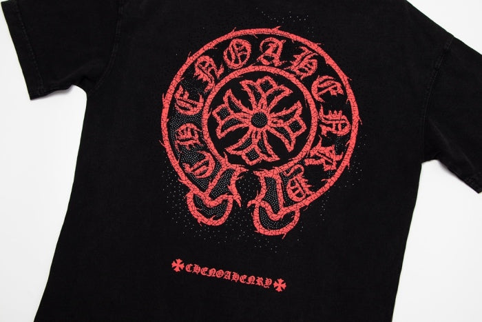 Chrome Hearts Horsebit Print Bead-DyedT shirt 2024