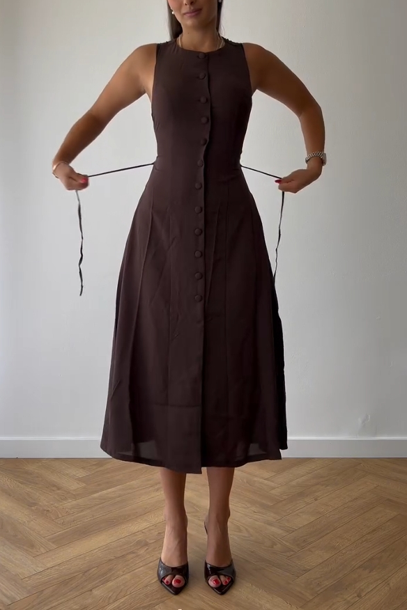 Timeless Cinched Midi Dress