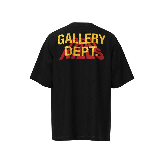 Gallery Dep Retro black-and-white TV set printing and washing to make old short sleeves