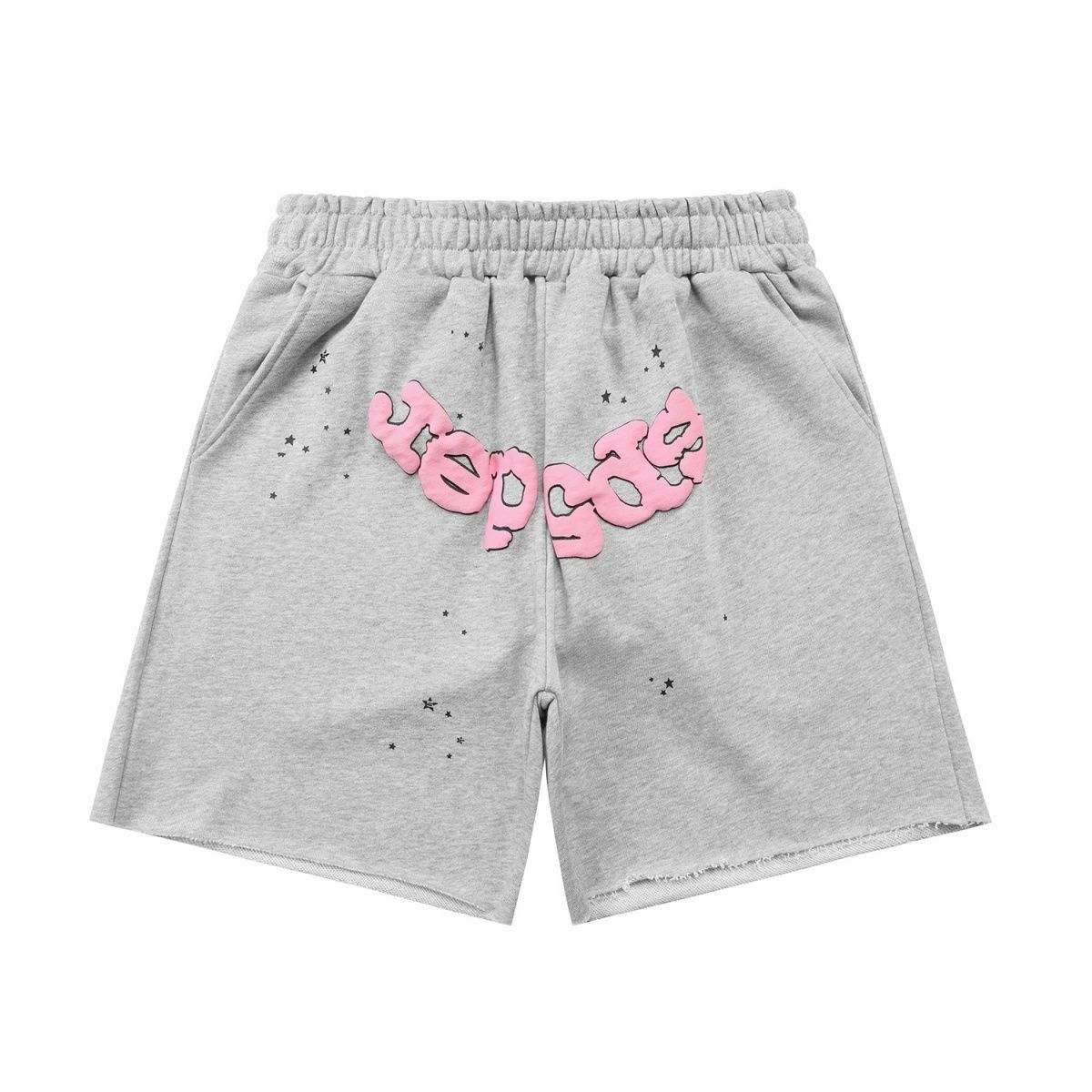 Classic puff logo cotton short