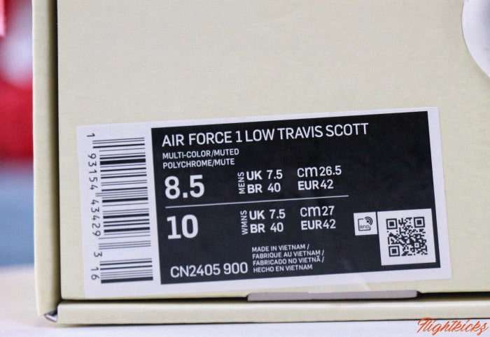 Nike Air Force 1 x Travis Scott Cactus Jack 2019