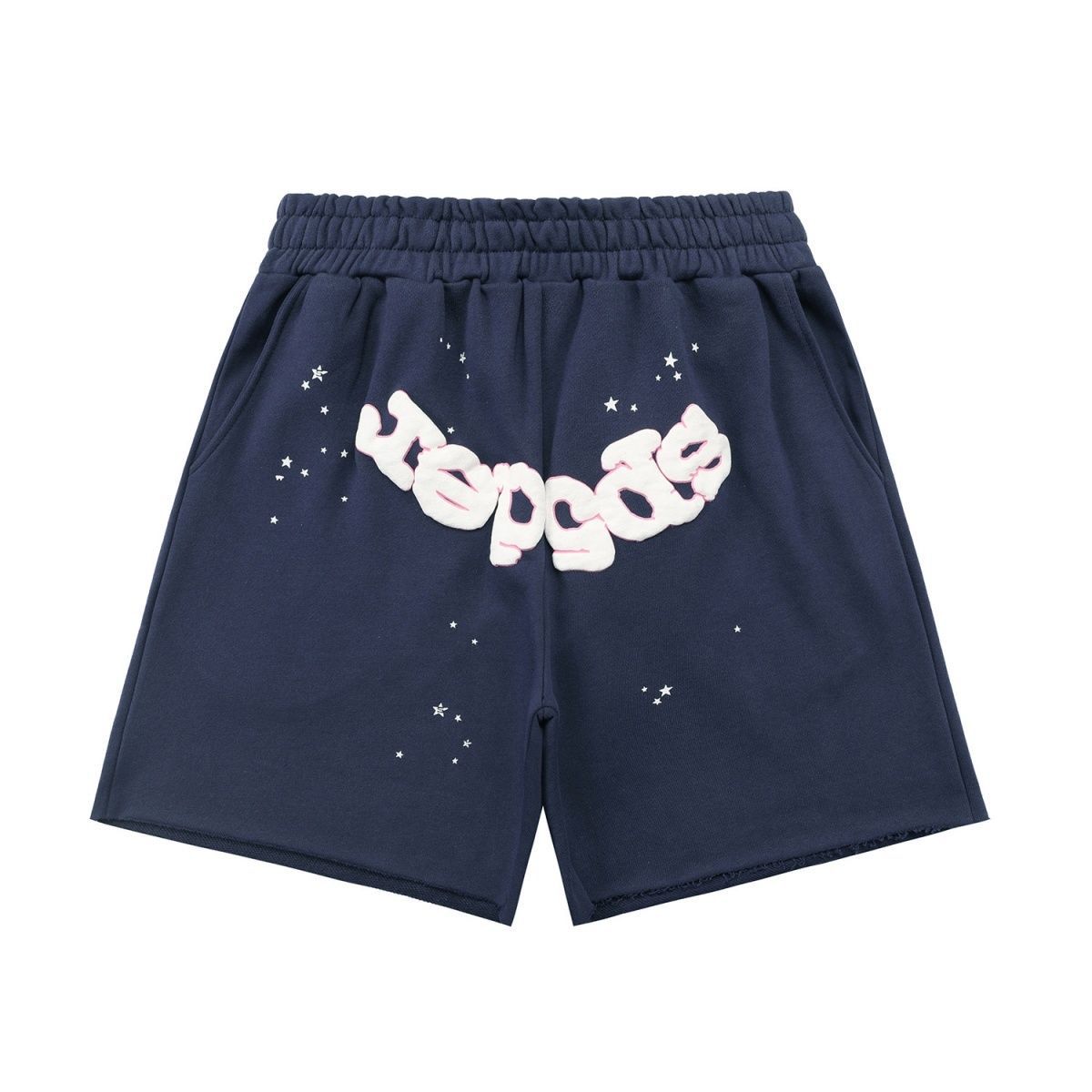 Classic puff logo cotton short