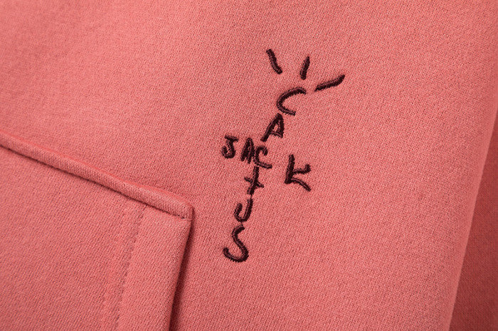 Travis Scott Cactus Jack xMMJ Skull Zip Up Mauve Hoodie