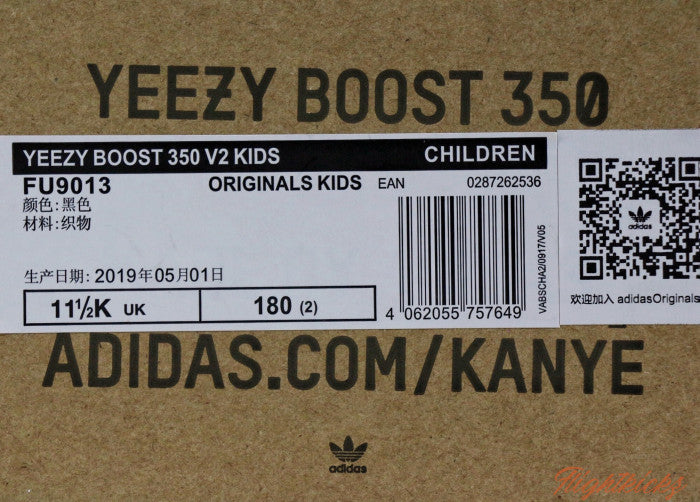 Yeezy 350 Boost Black Static NR Kid (Ln5 A1)