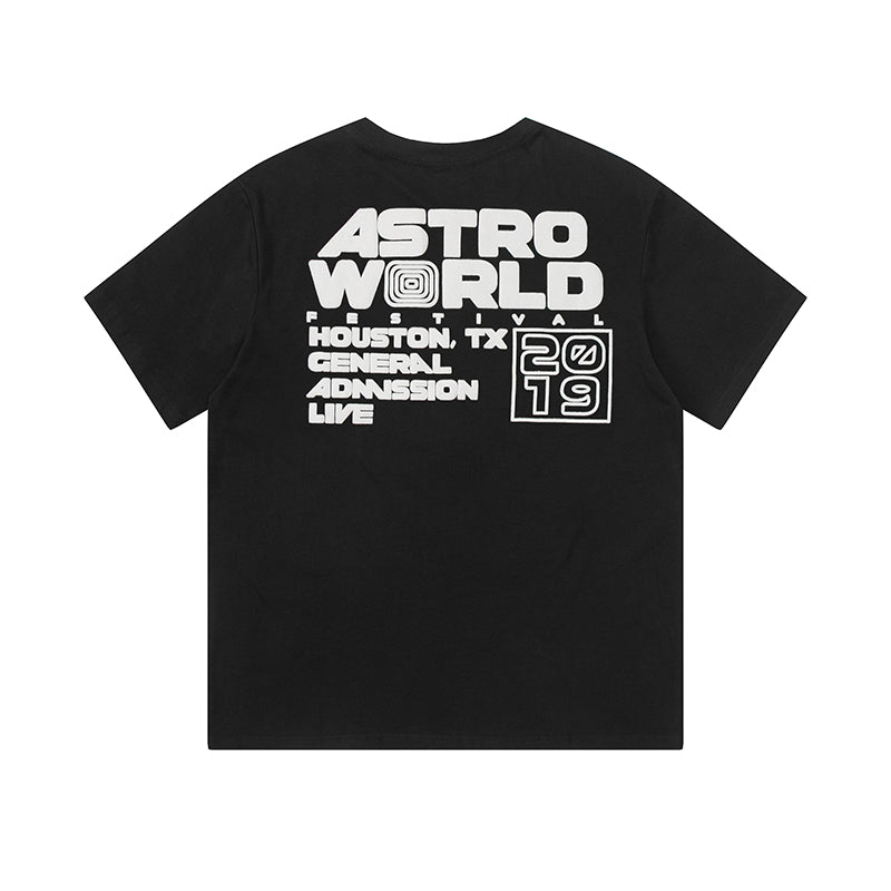 Travis Scott Cactus Jack Fesrival Staff Tee rap tour short sleeves